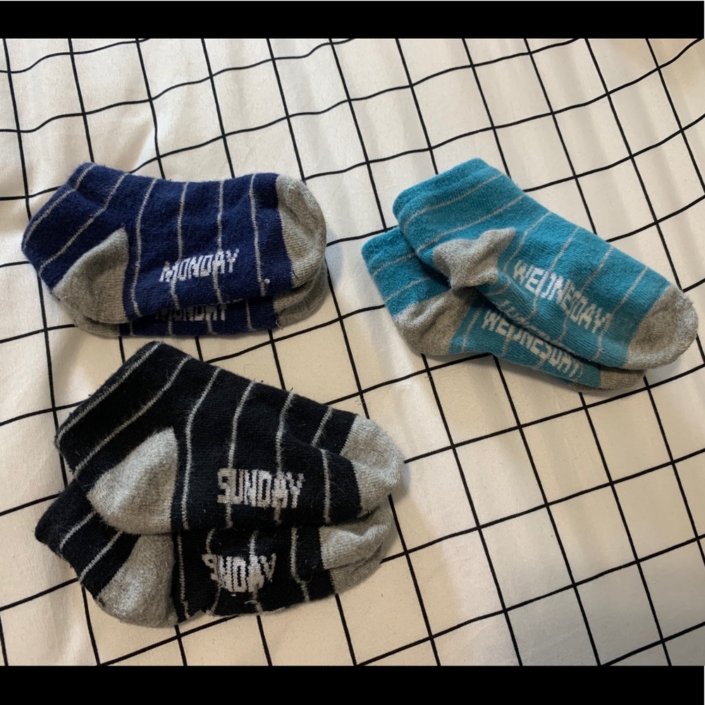 3- Piece Weekday Toddler Sock Bundle
